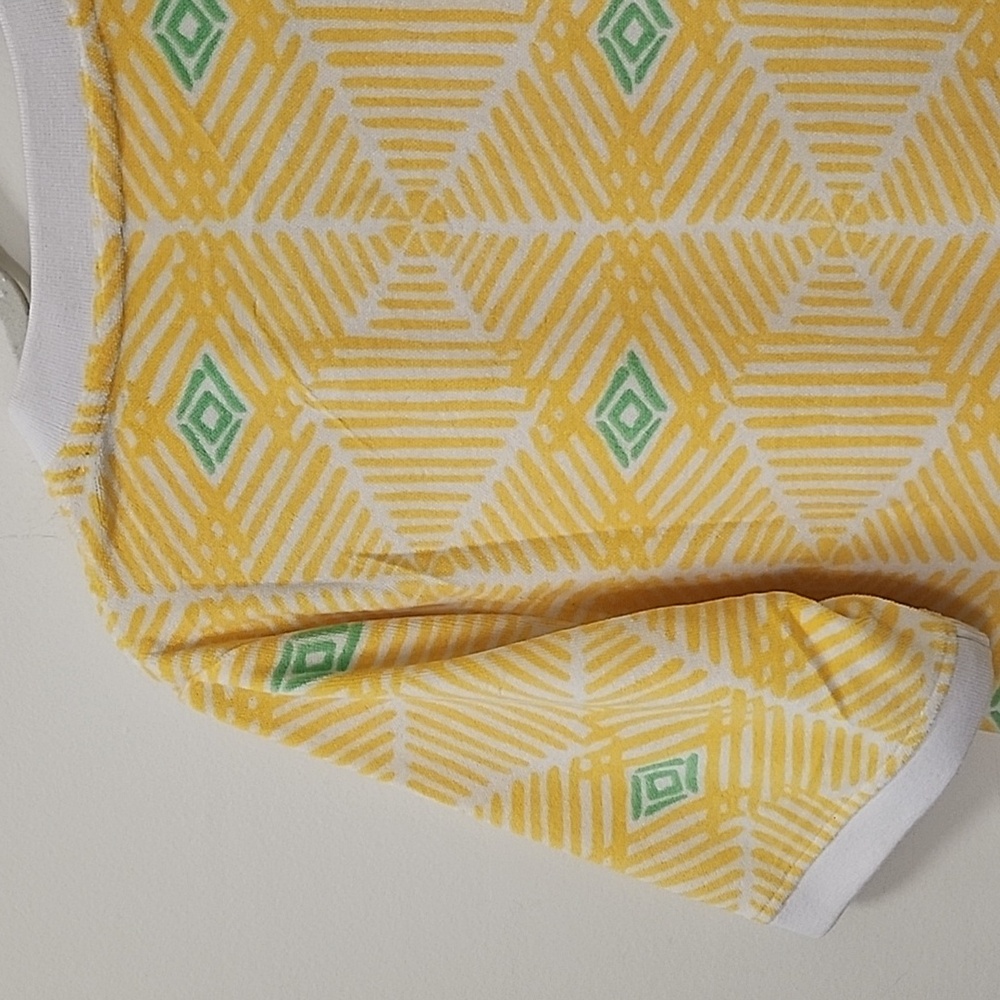 Stan Herman  Coastal Mosaic Ripples Zip Lounge/ Robe Dress Sunshine Size Small - Picture 14 of 16